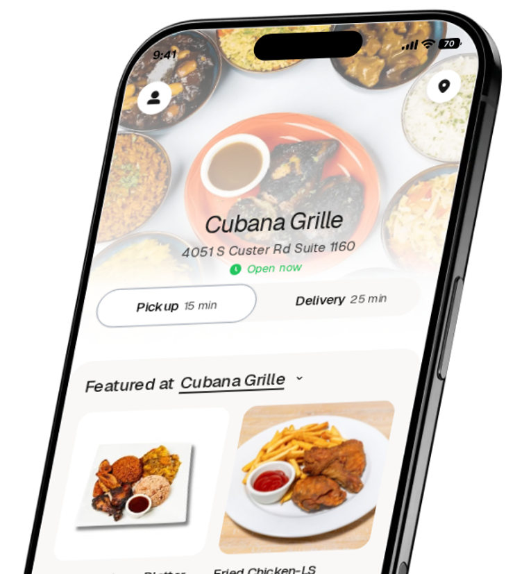 Cubana Grille app preview